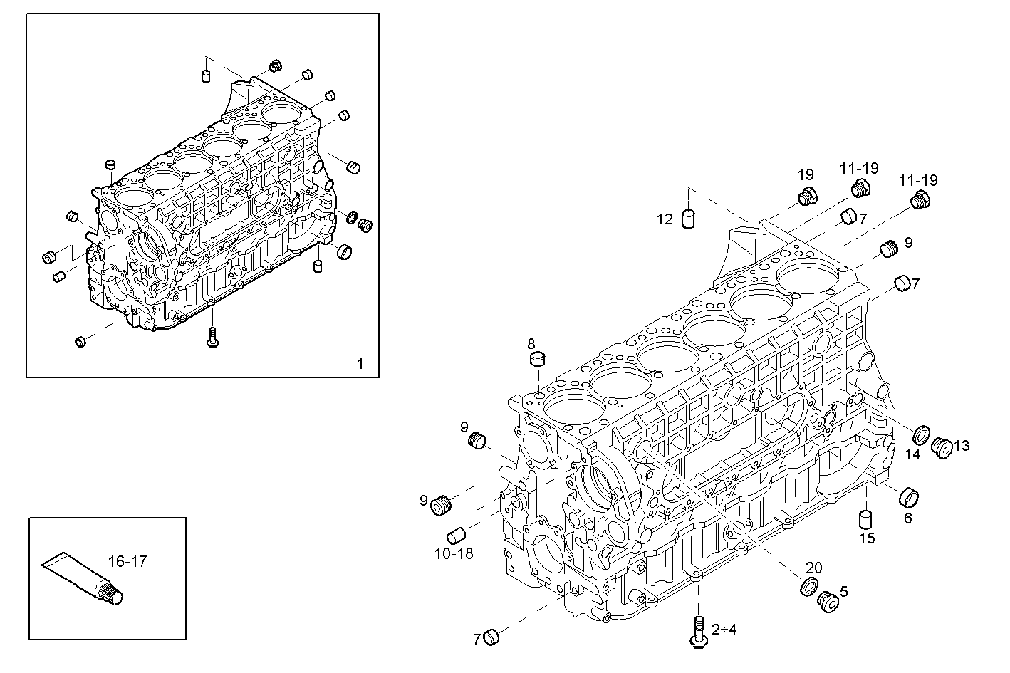 CRANKCASE parts diagram