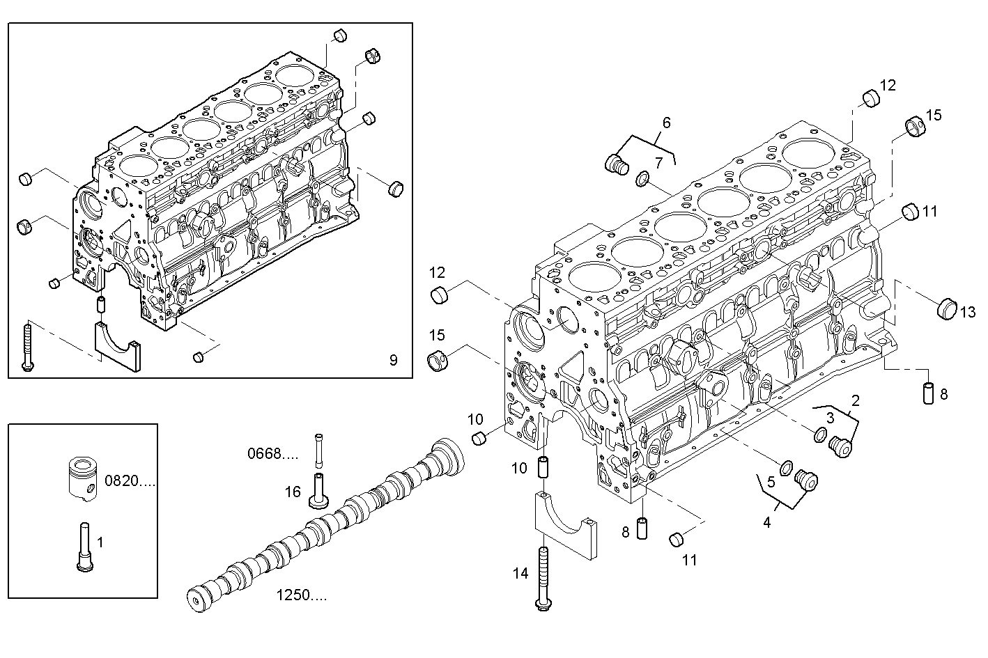 CRANKCASE parts diagram