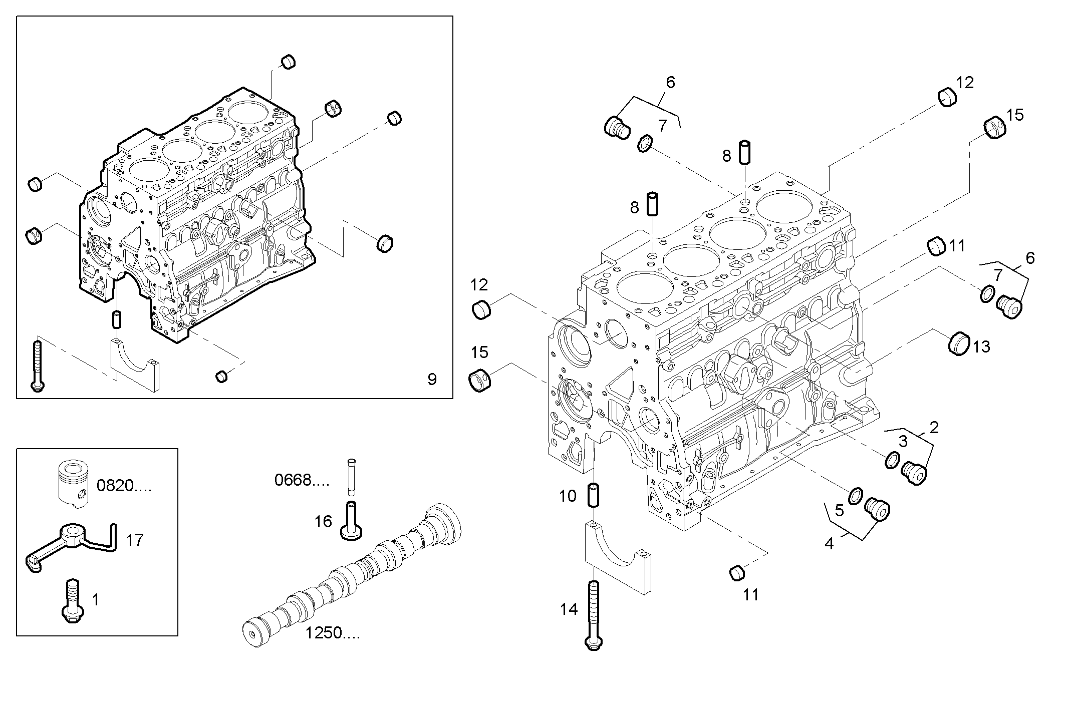 CRANKCASE parts diagram