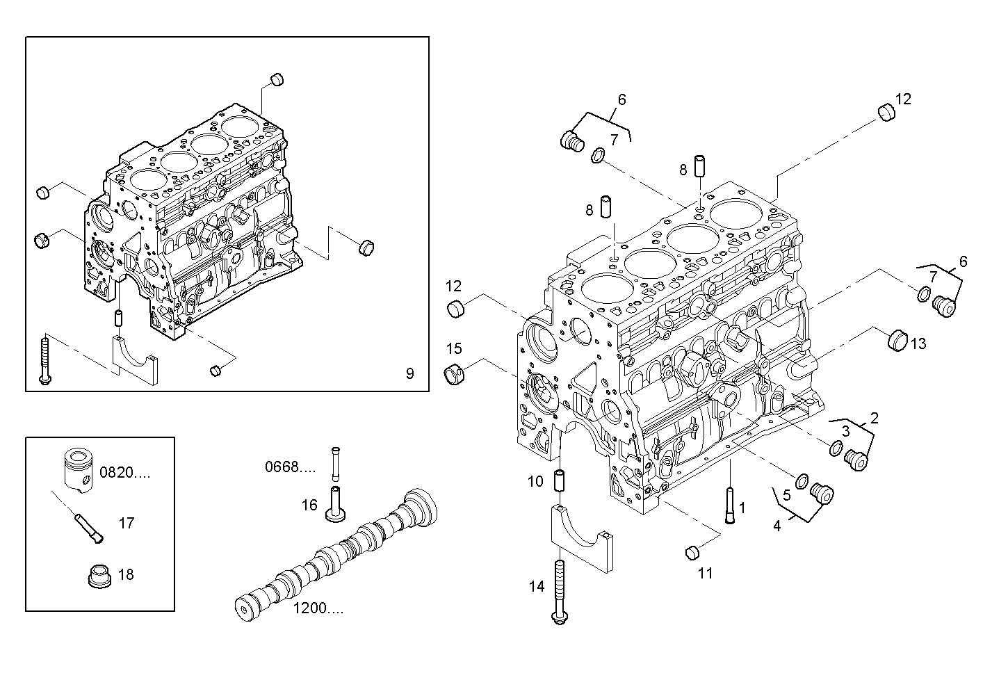 CRANKCASE parts diagram
