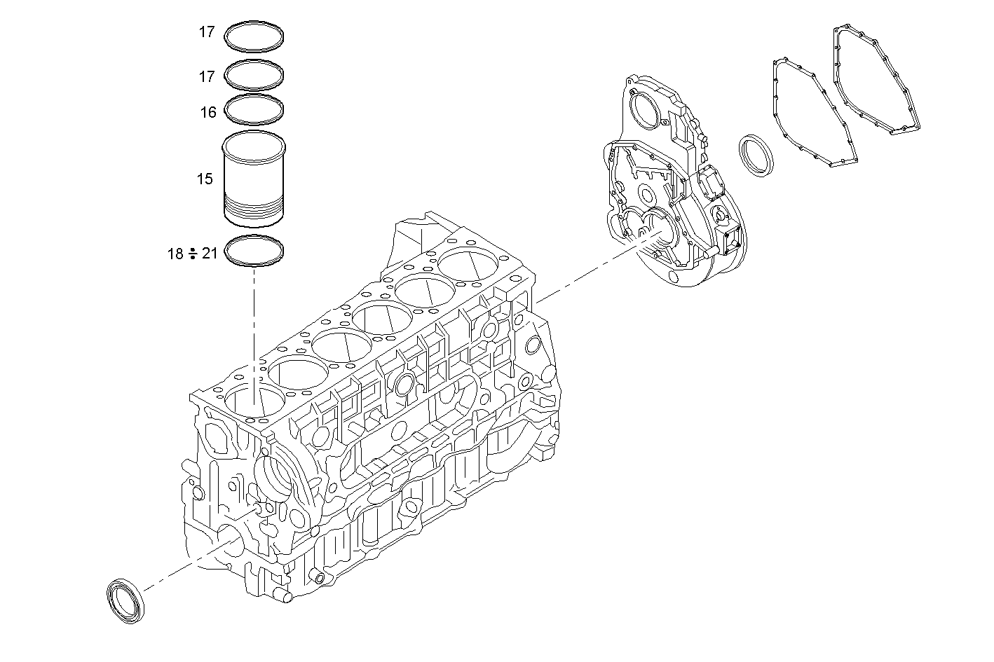 CYLINDER LINER parts diagram