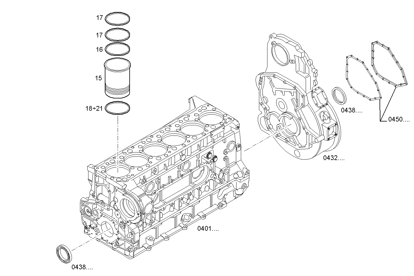 CYLINDER LINER parts diagram