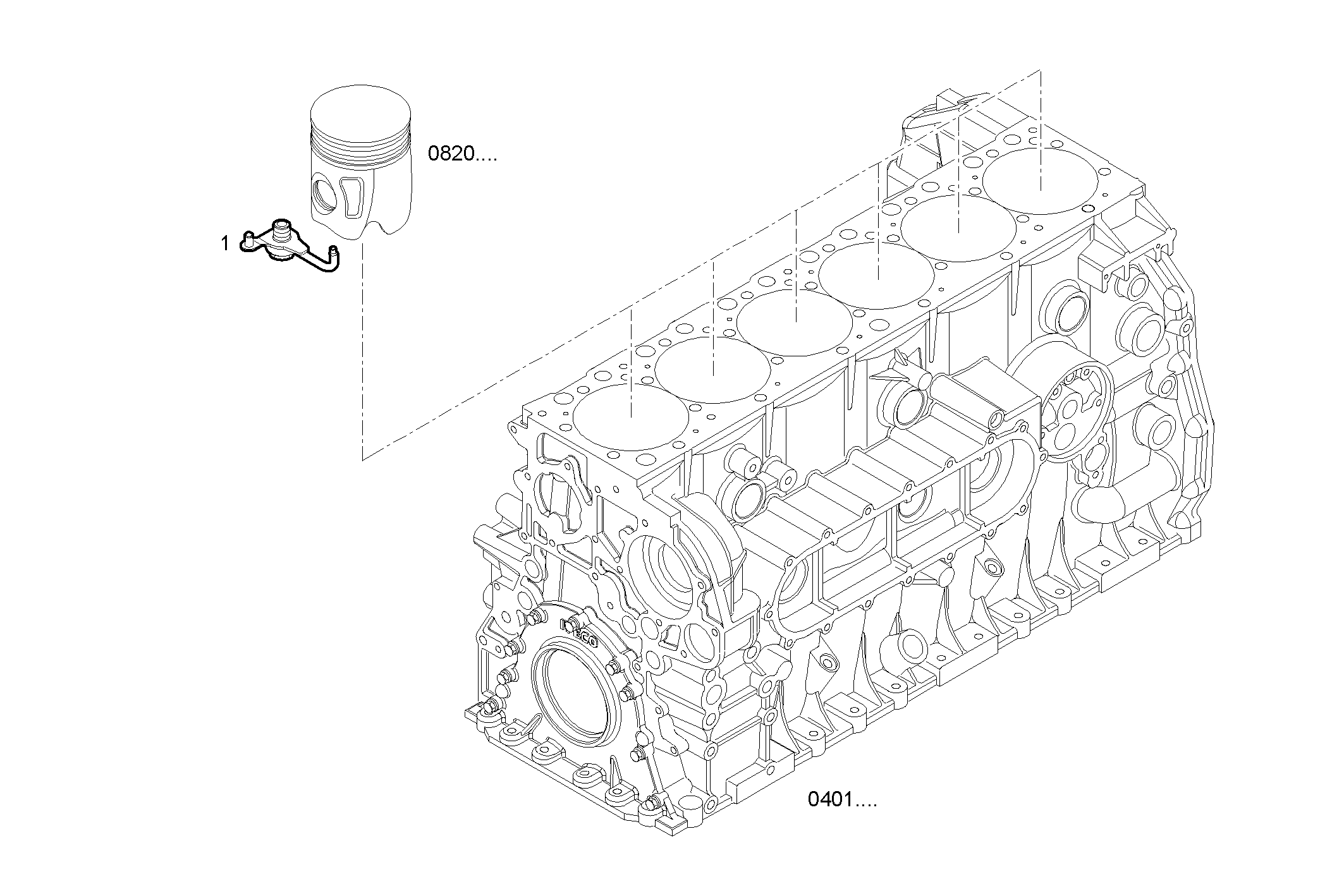 OIL NOZZLE parts diagram
