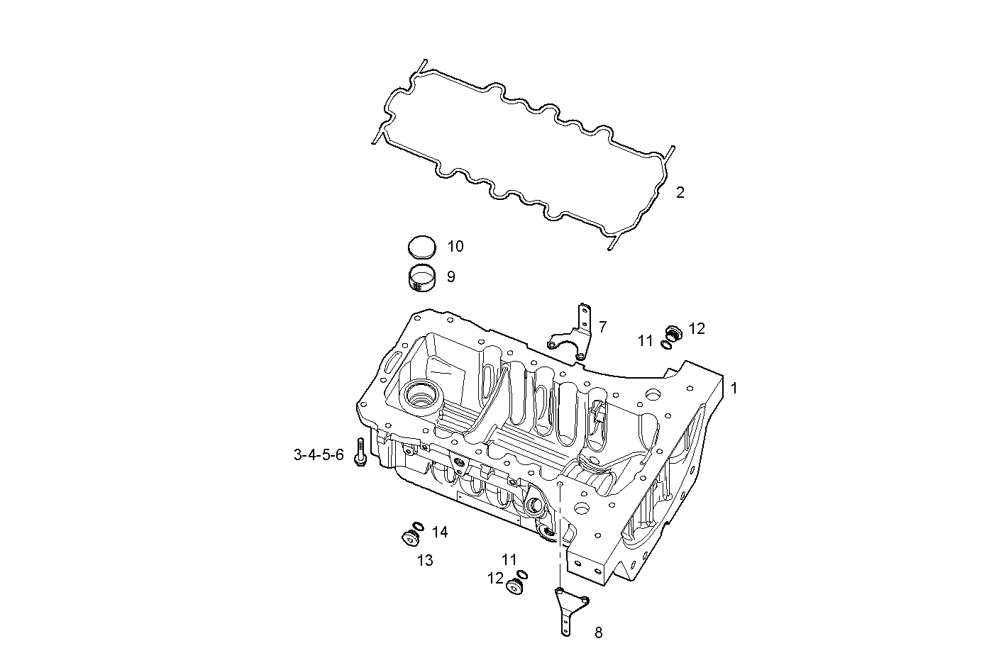 OIL SUMP parts diagram