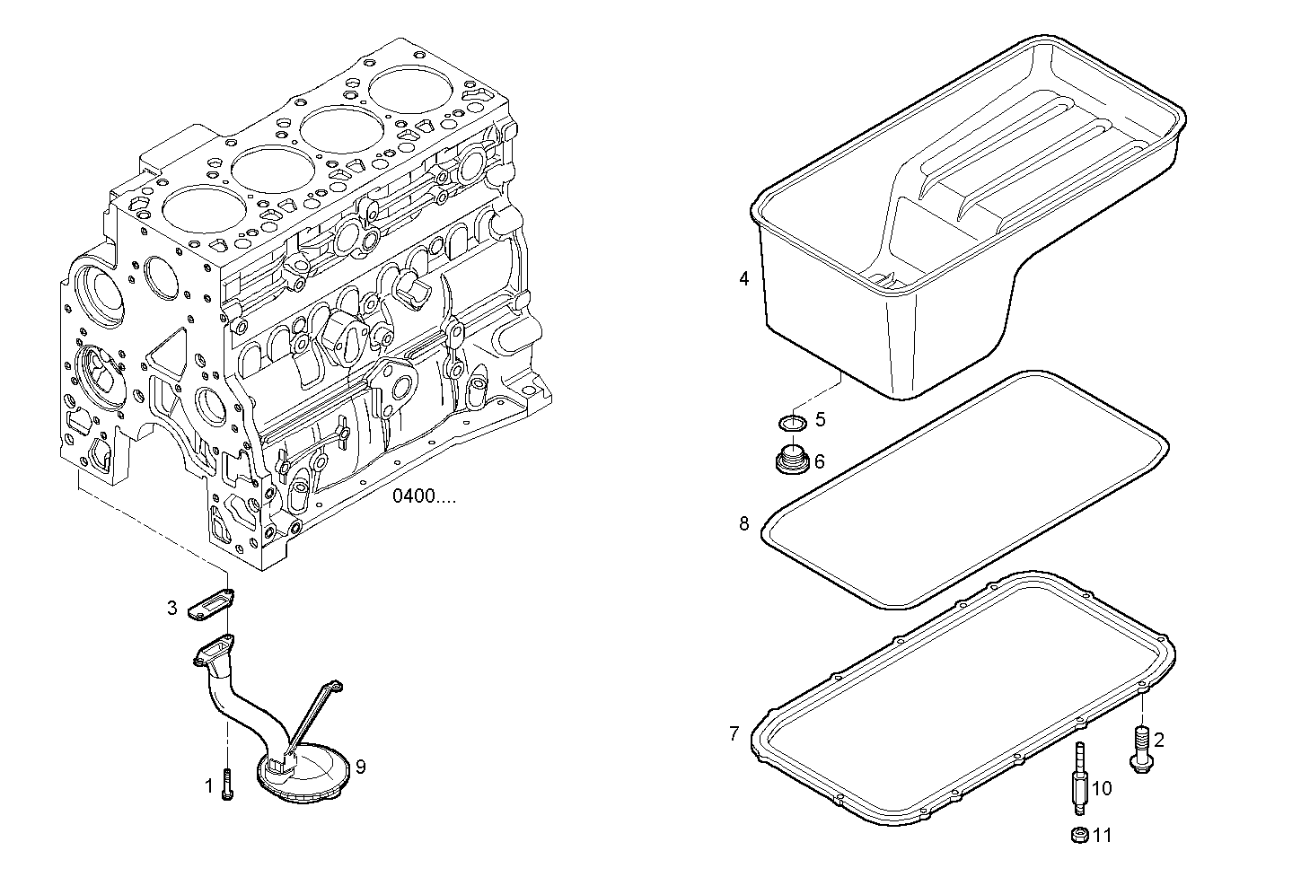 OIL SUMP parts diagram