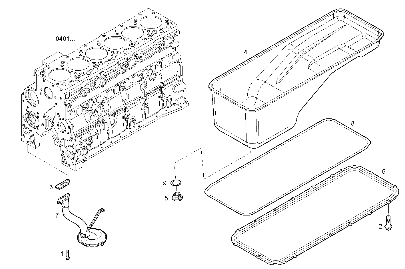 OIL SUMP parts diagram
