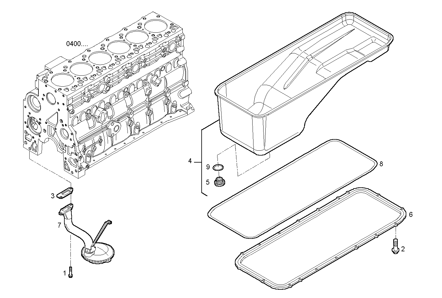 OIL SUMP parts diagram