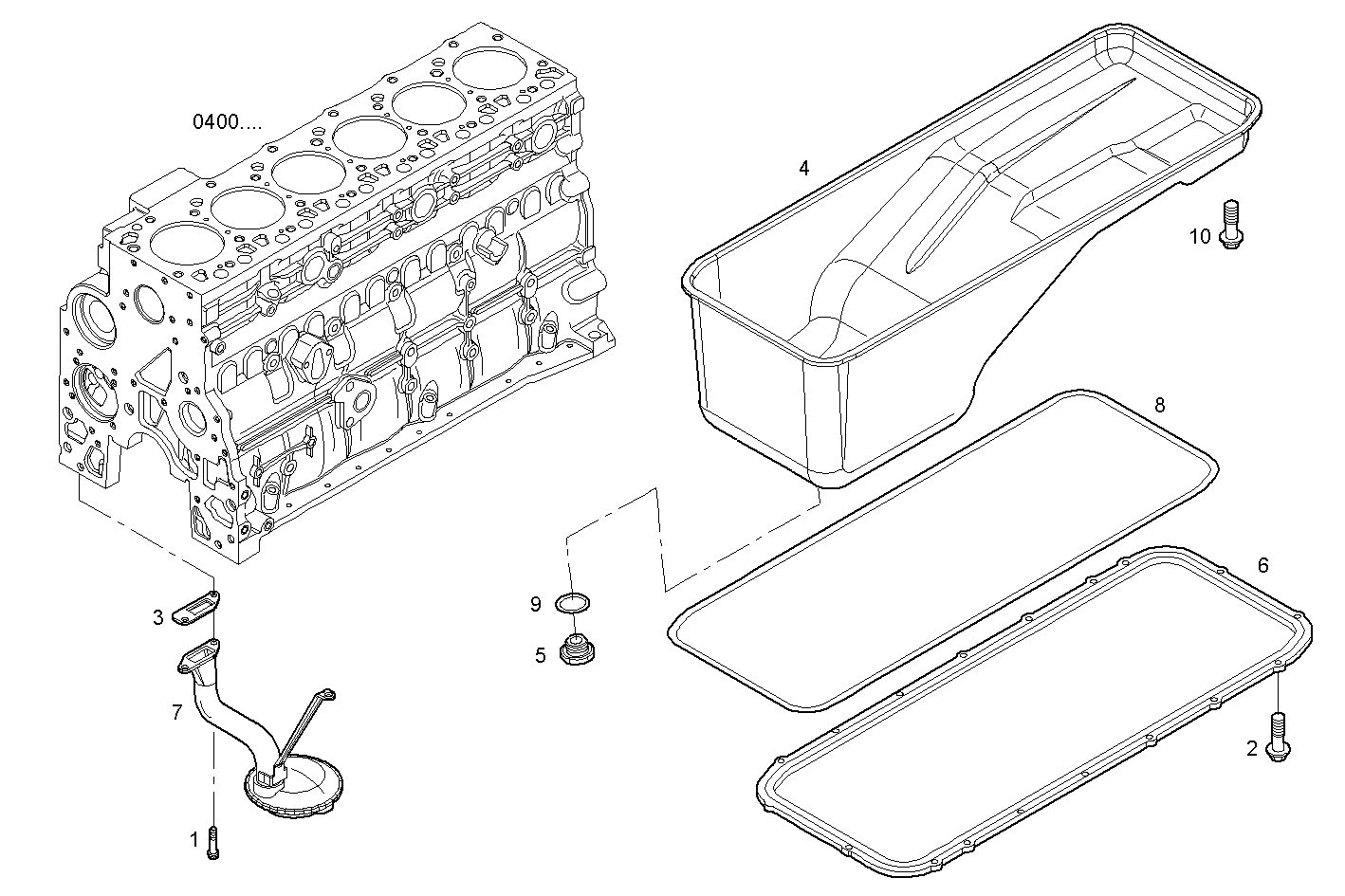 OIL SUMP parts diagram