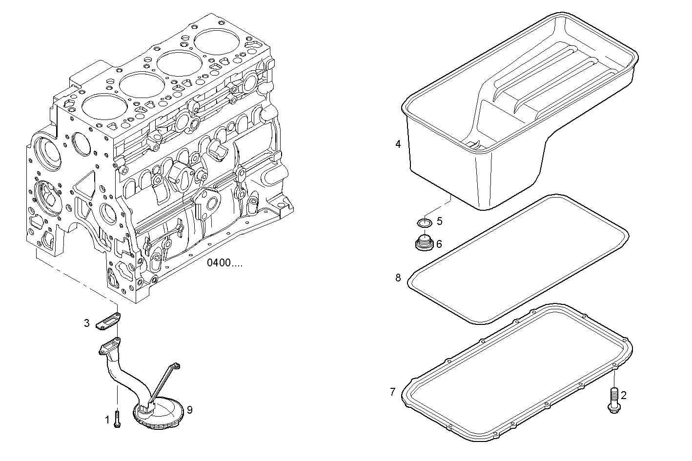 OIL SUMP parts diagram