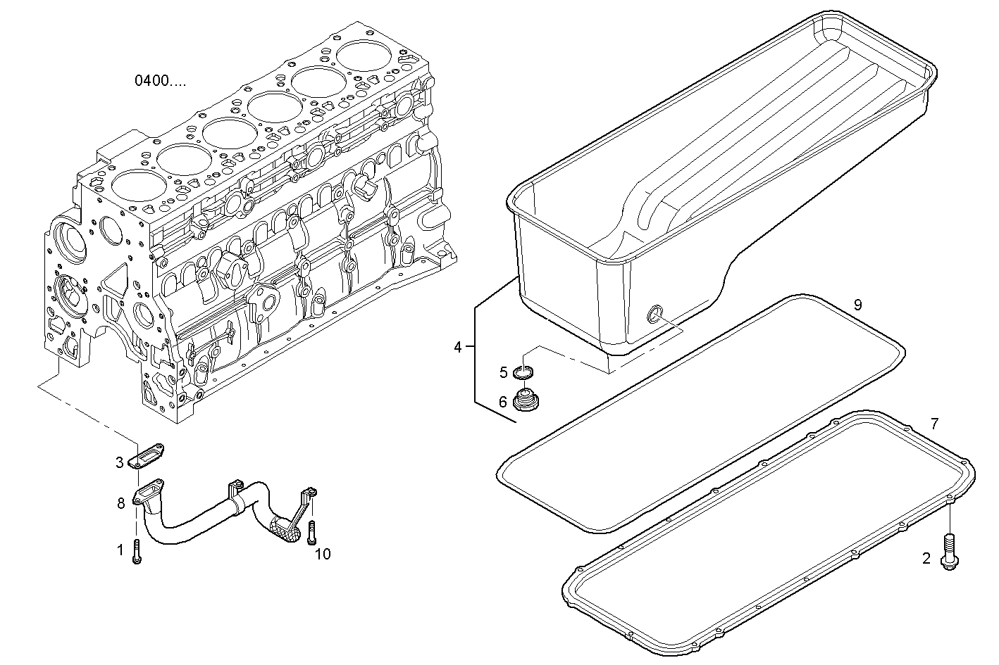 OIL SUMP parts diagram