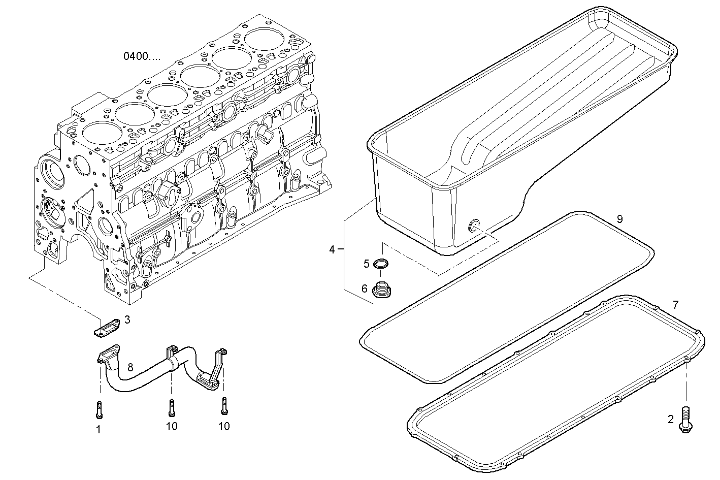 OIL SUMP parts diagram