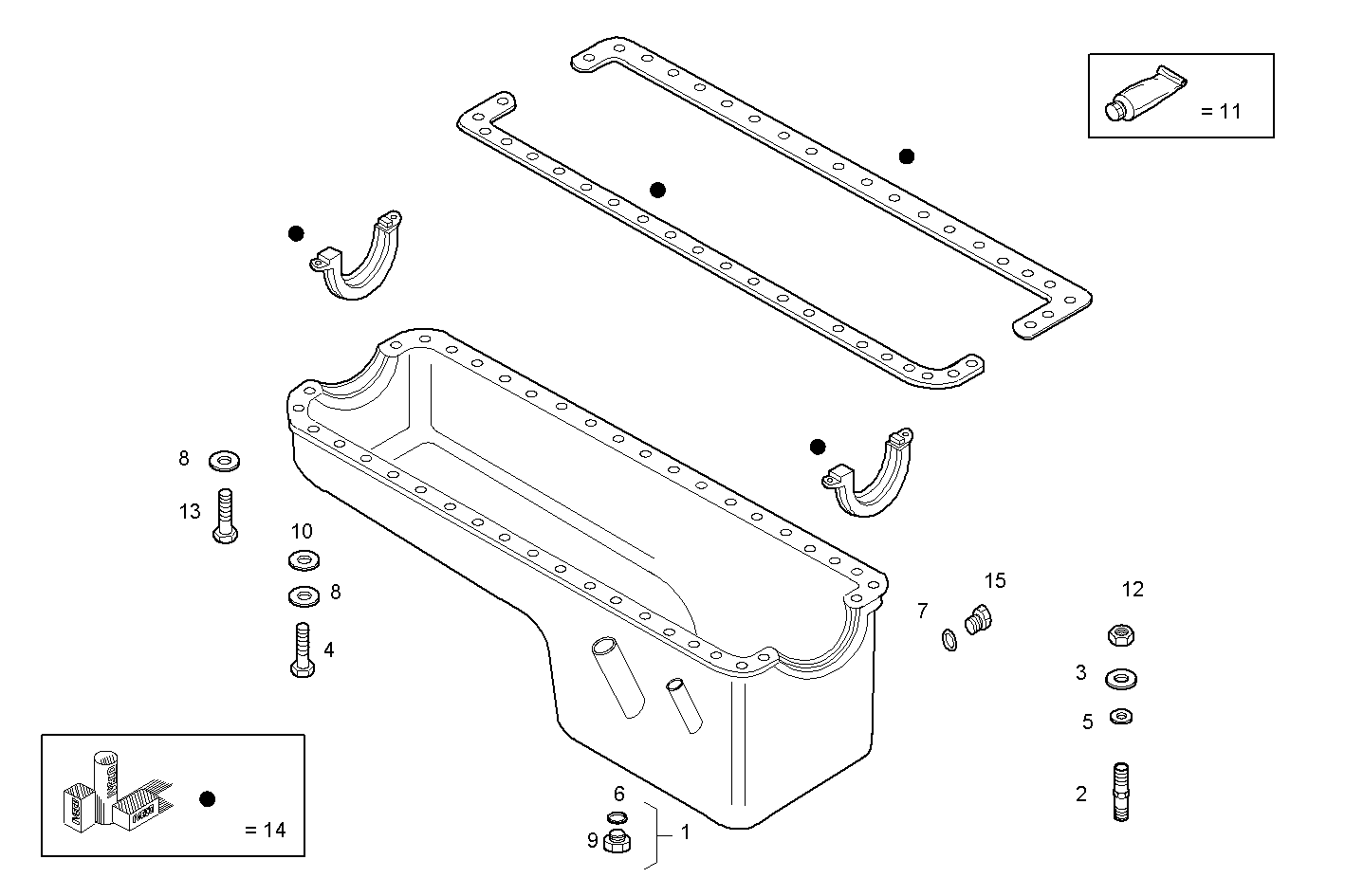 OIL SUMP parts diagram