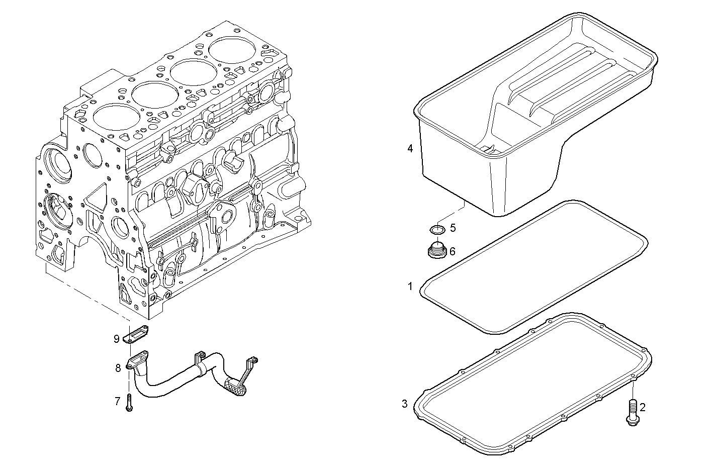 OIL SUMP parts diagram