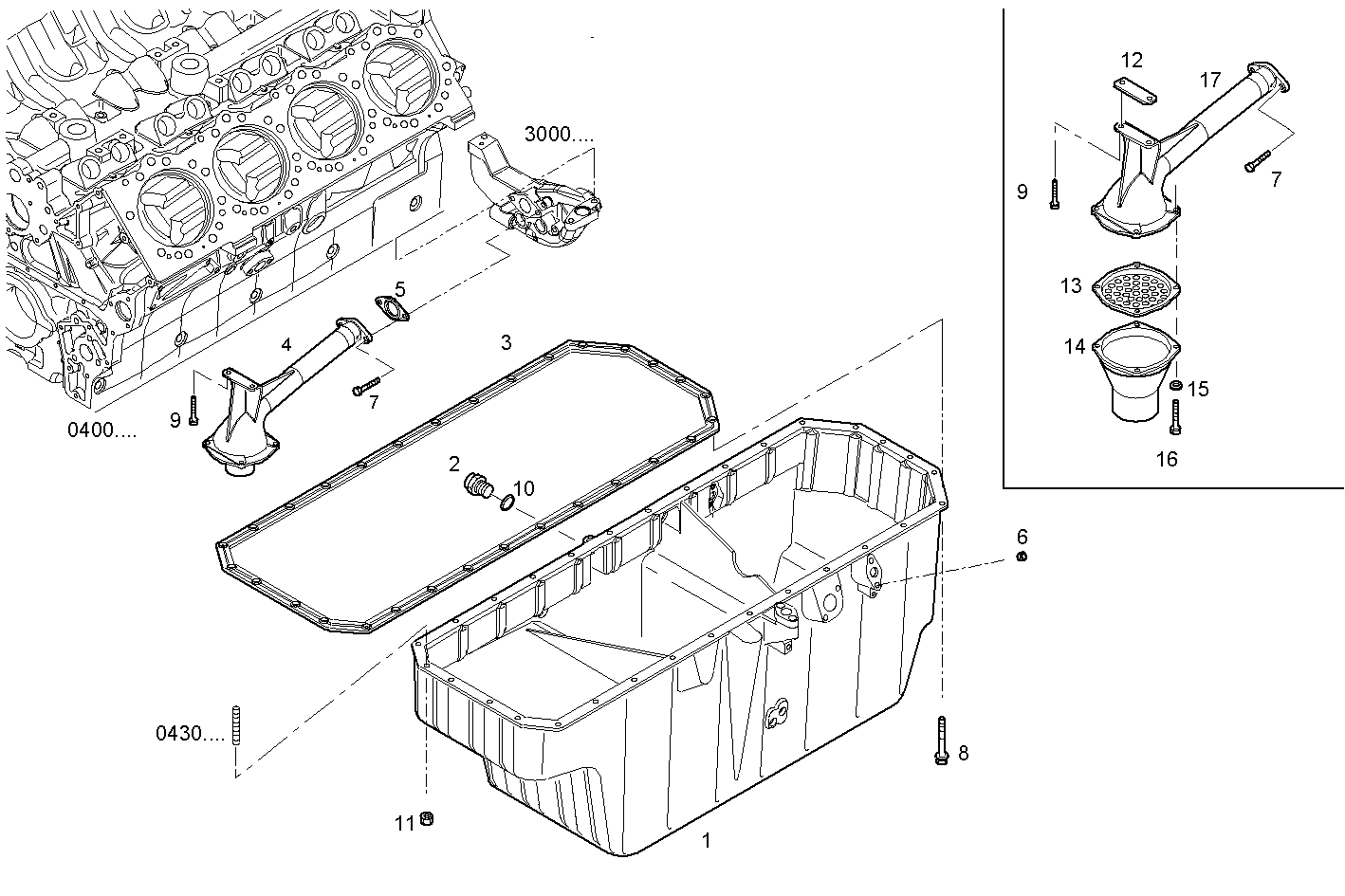 OIL SUMP parts diagram