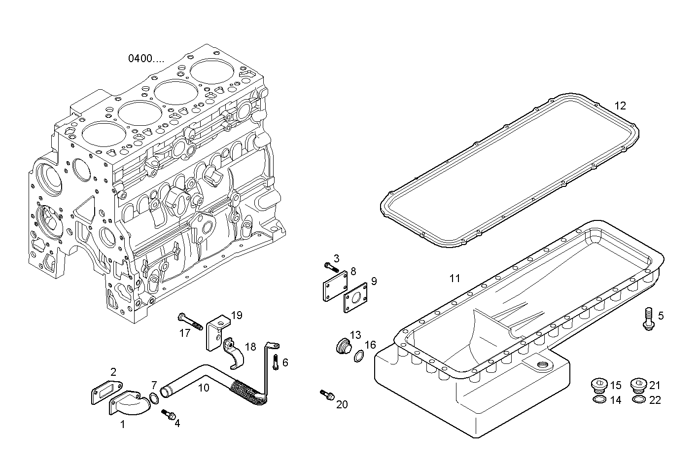 OIL SUMP parts diagram
