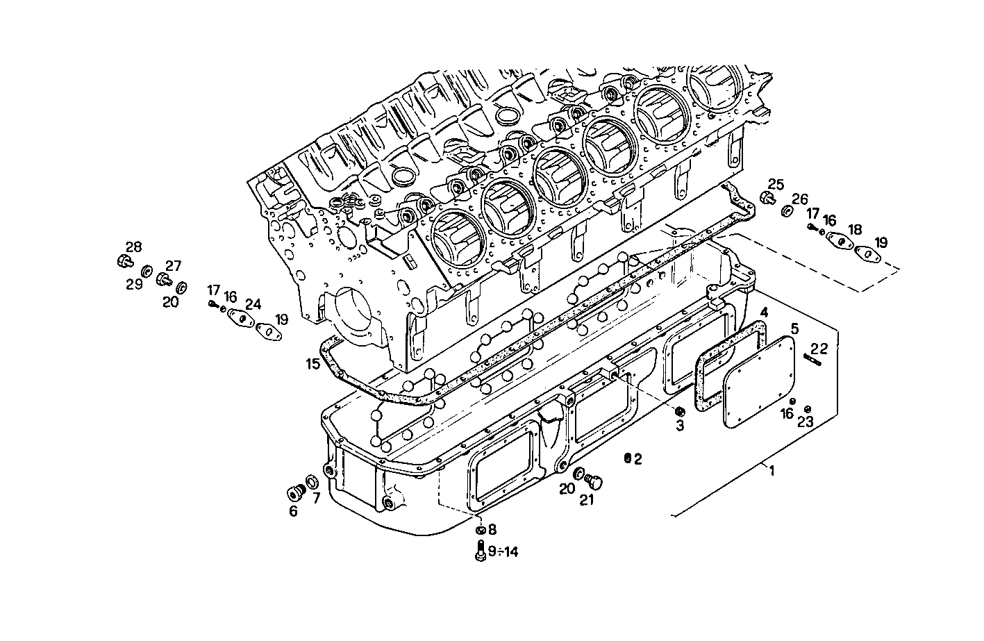 OIL SUMP parts diagram
