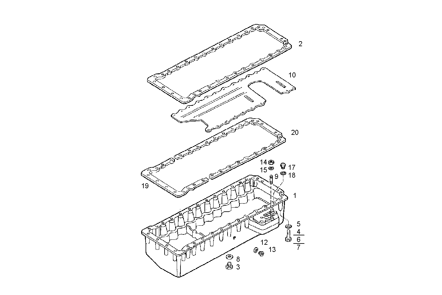 OIL SUMP parts diagram