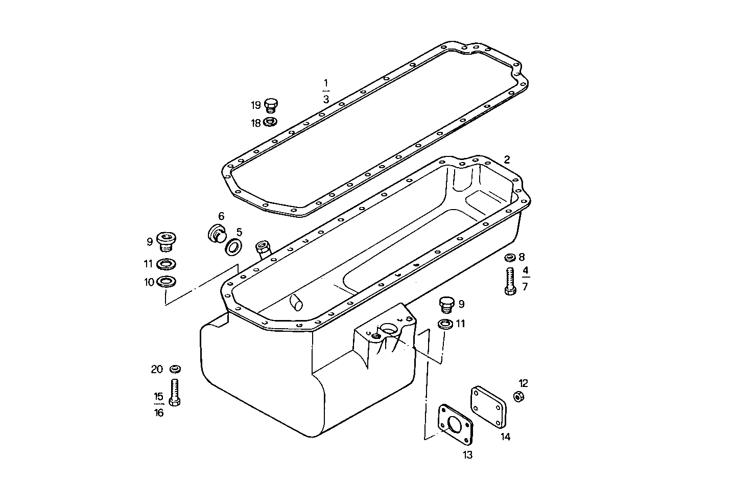 OIL SUMP parts diagram