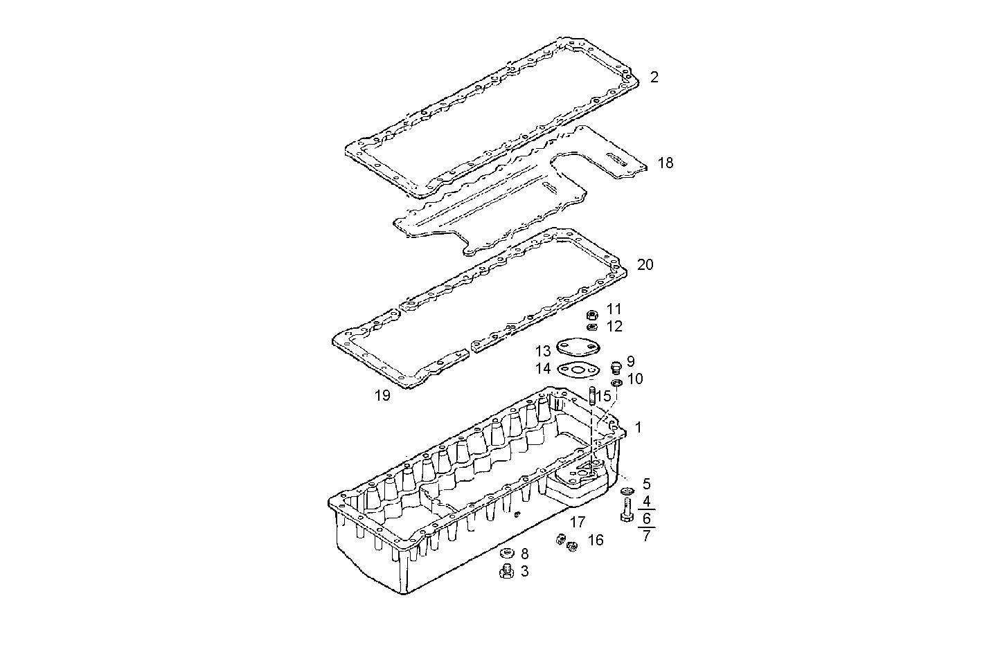 OIL SUMP parts diagram