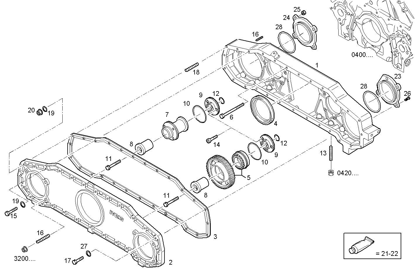FRONT C.CASE COVER parts diagram