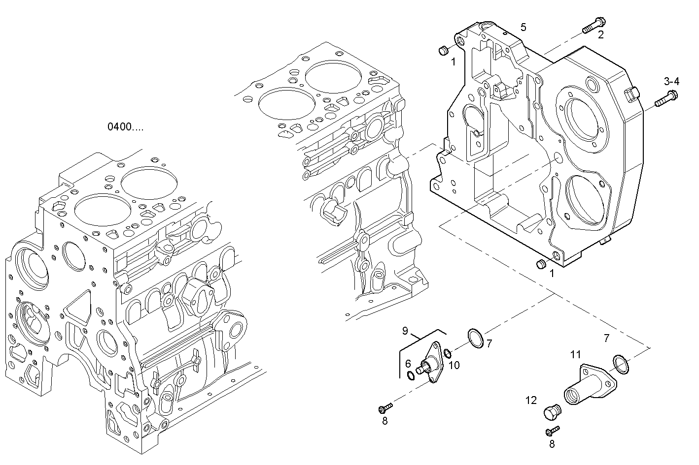 REAR C.CASE COVER parts diagram