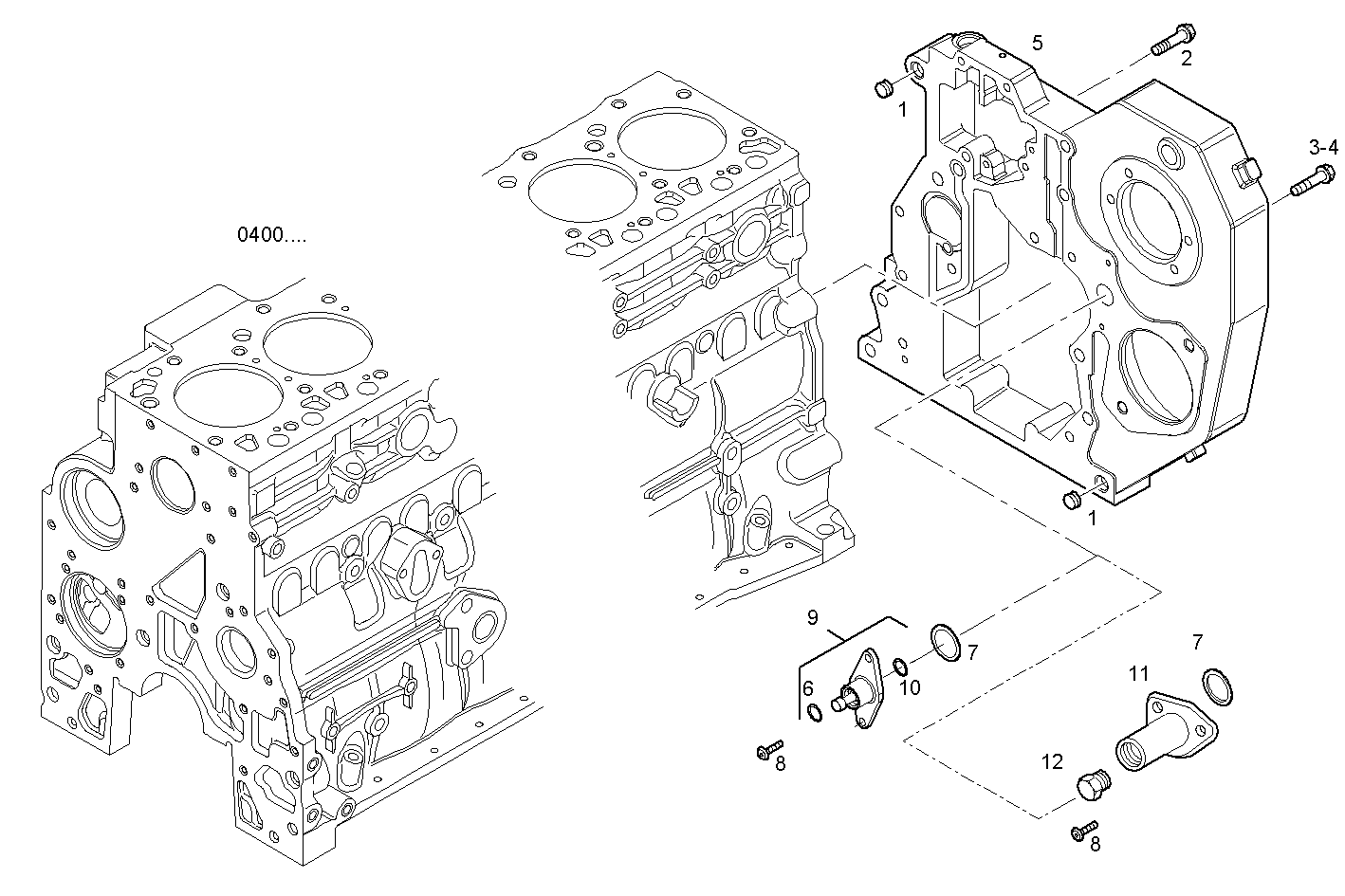 REAR C.CASE COVER parts diagram