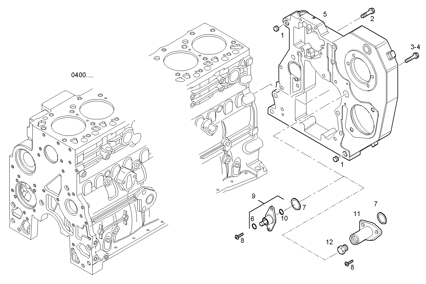 REAR C.CASE COVER parts diagram