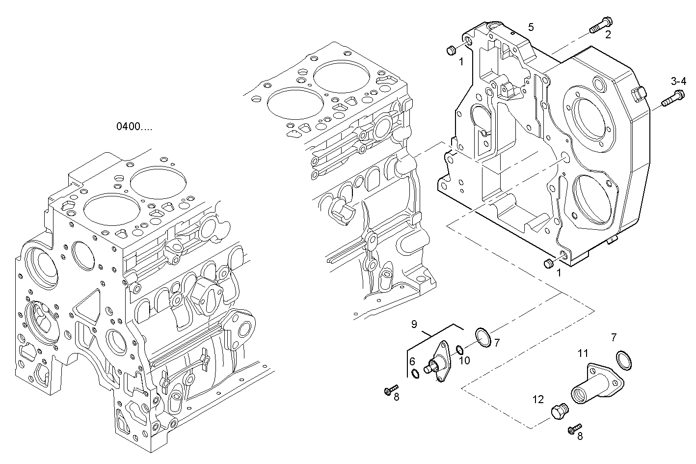 REAR C.CASE COVER parts diagram