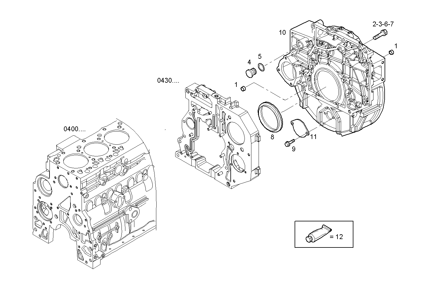 FLYWHEEL HOUSING parts diagram