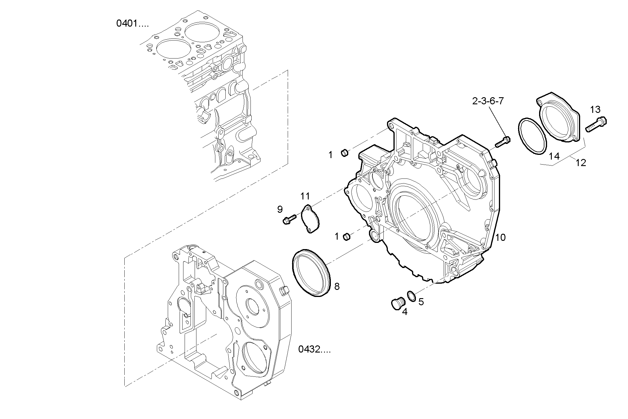 FLYWHEEL HOUSING parts diagram