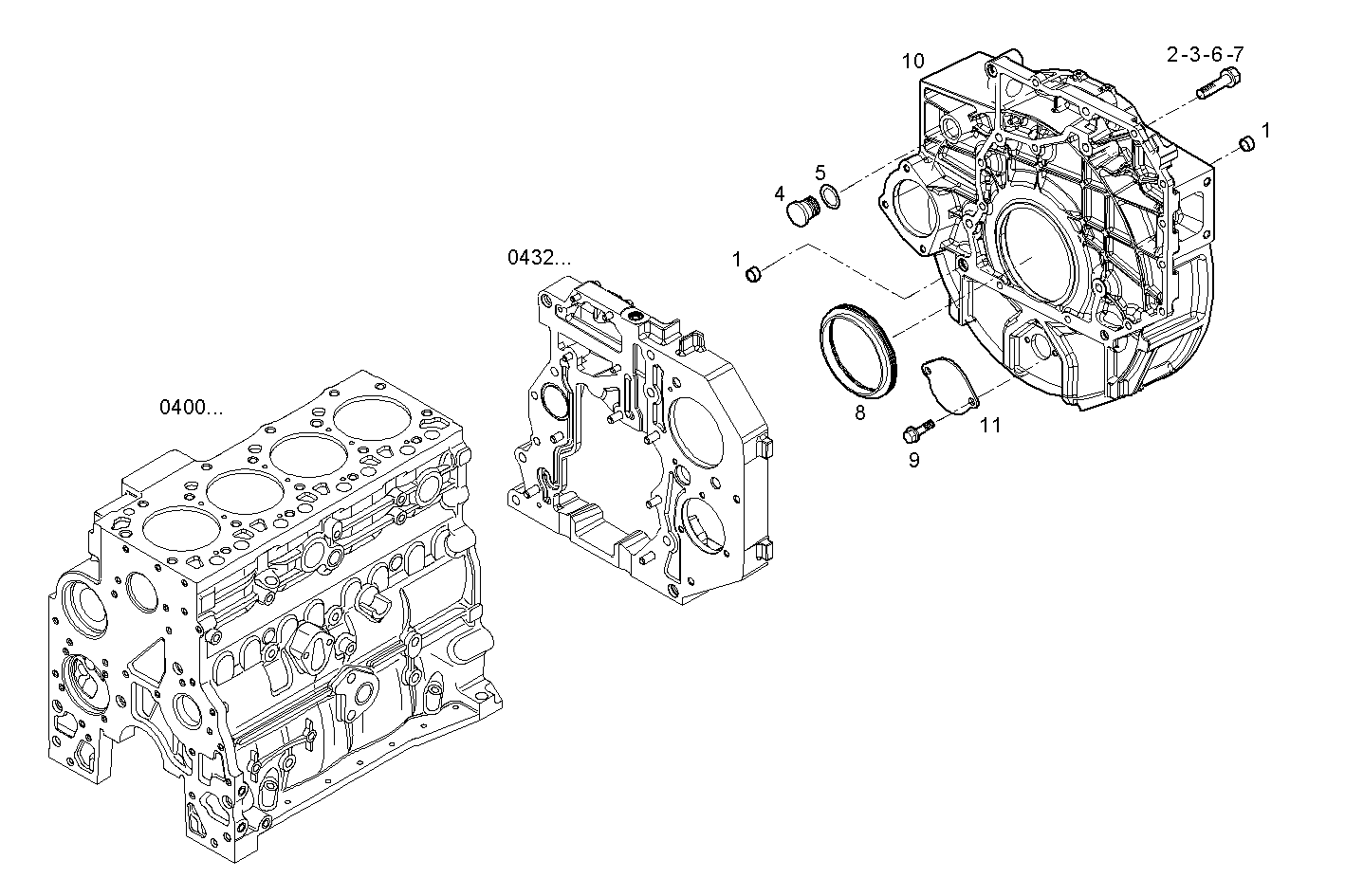 FLYWHEEL HOUSING parts diagram