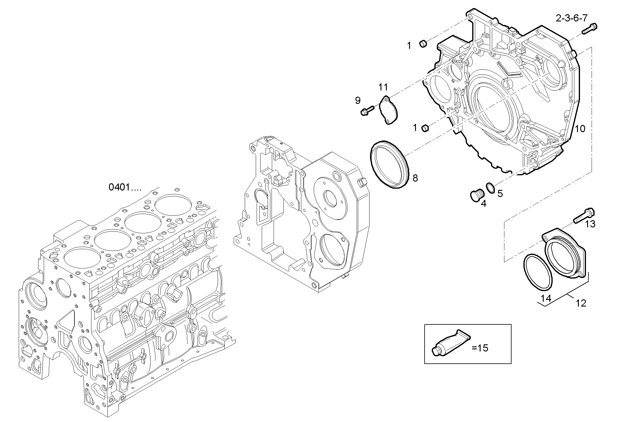 FLYWHEEL HOUSING parts diagram