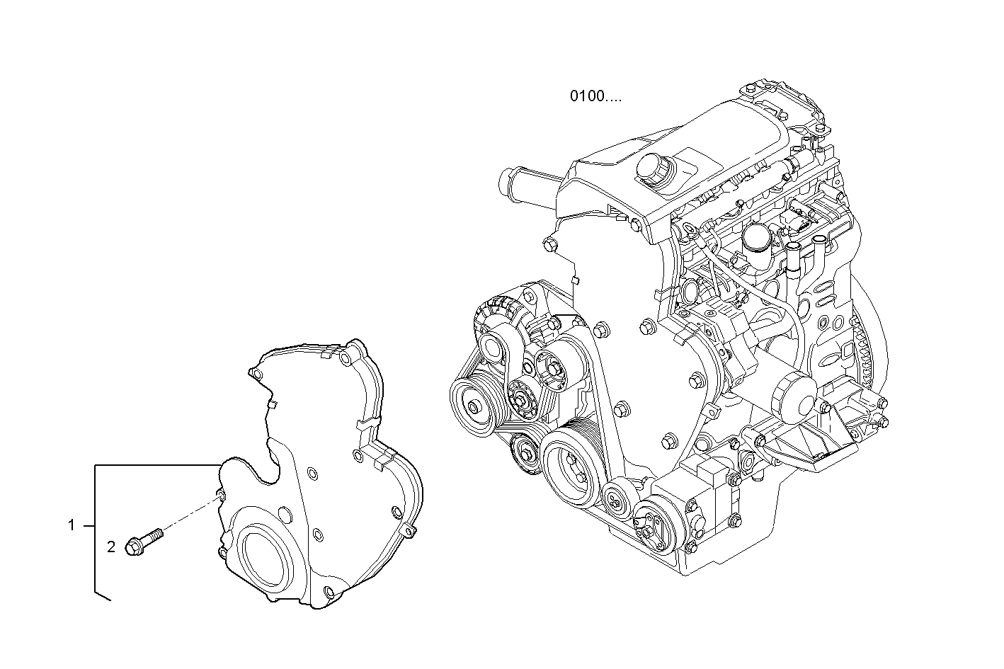 TIMING COVER parts diagram