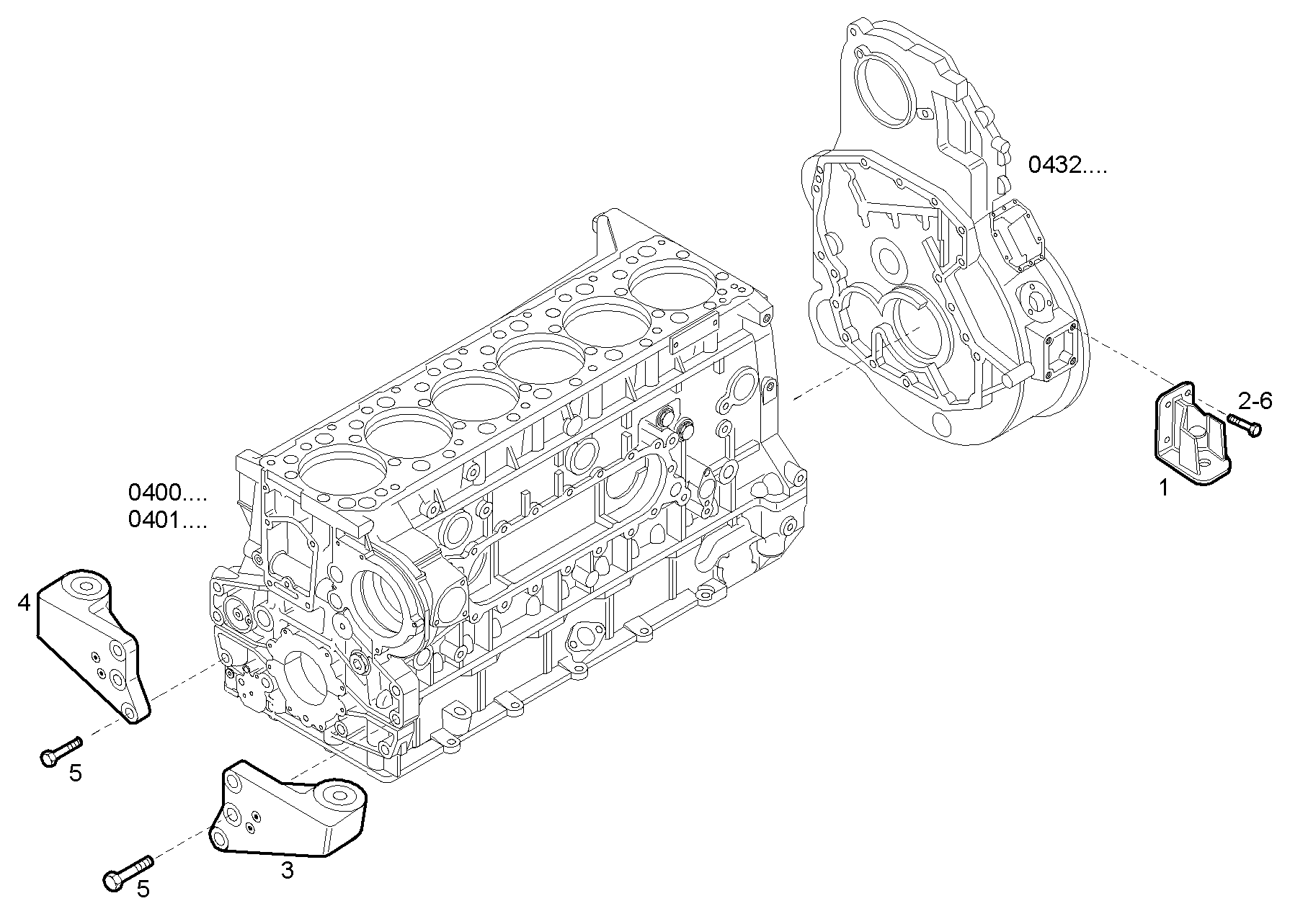 ENGINE SUSPENSION parts diagram
