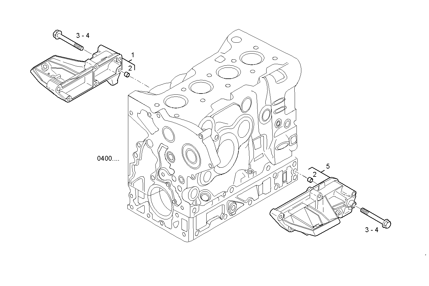 ENGINE SUSPENSION parts diagram