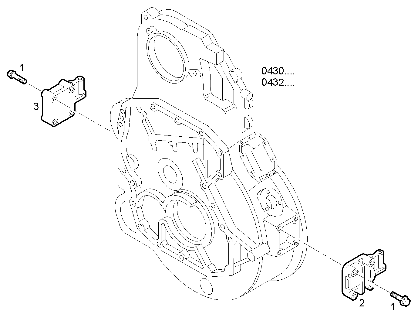 REAR ENGINE MOUNTING parts diagram