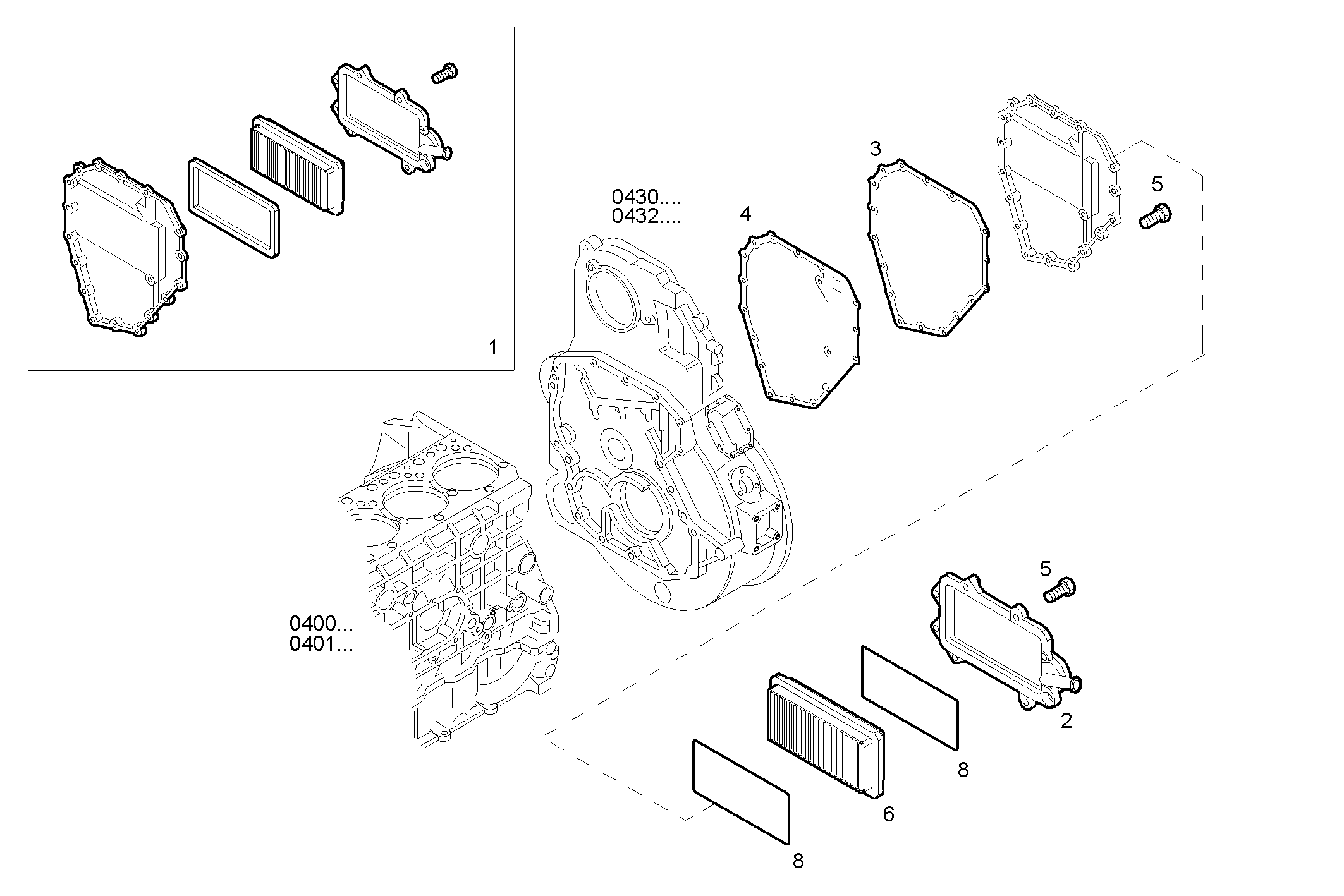 ENGINE BREATHERS parts diagram
