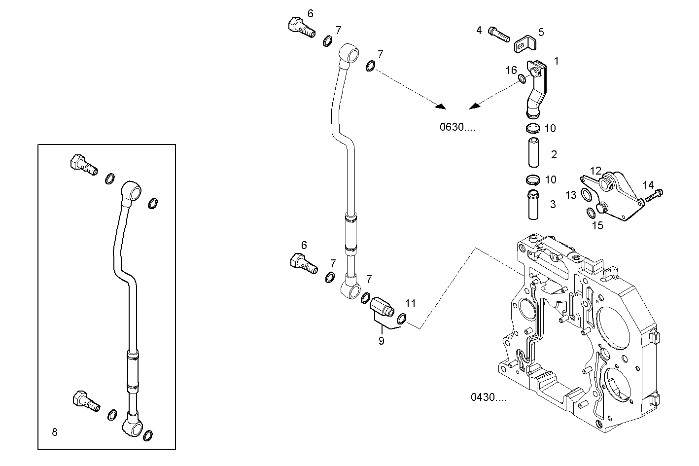ENGINE BREATHERS parts diagram