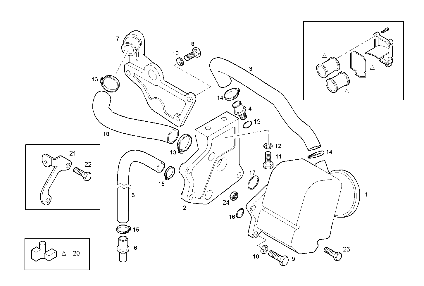 ENGINE BREATHERS parts diagram