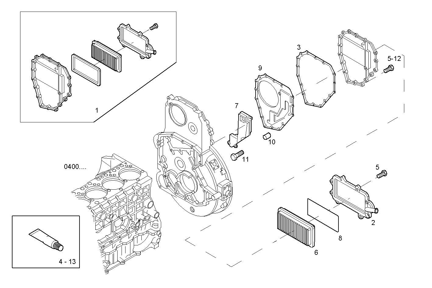 ENGINE BREATHERS parts diagram