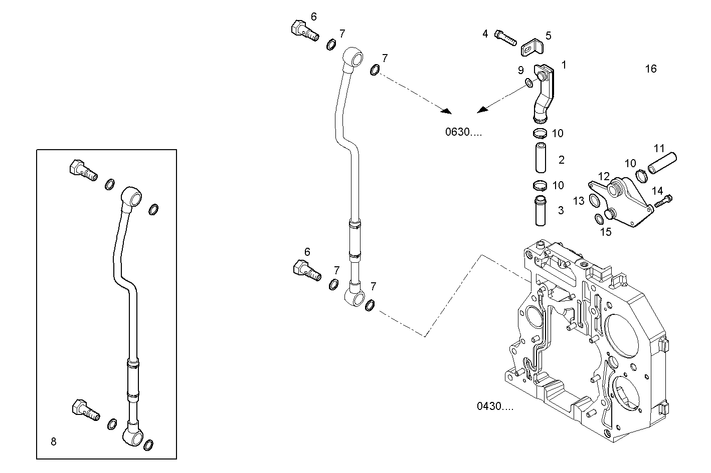 ENGINE BREATHERS parts diagram