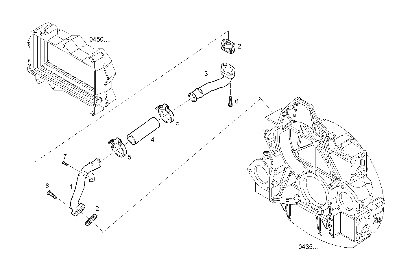 ENGINE BREATHERS parts diagram