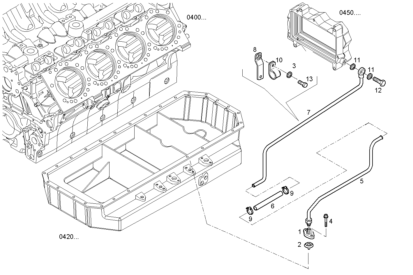 ENGINE BREATHERS parts diagram