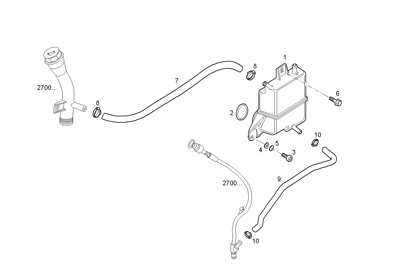 ENGINE BREATHERS parts diagram