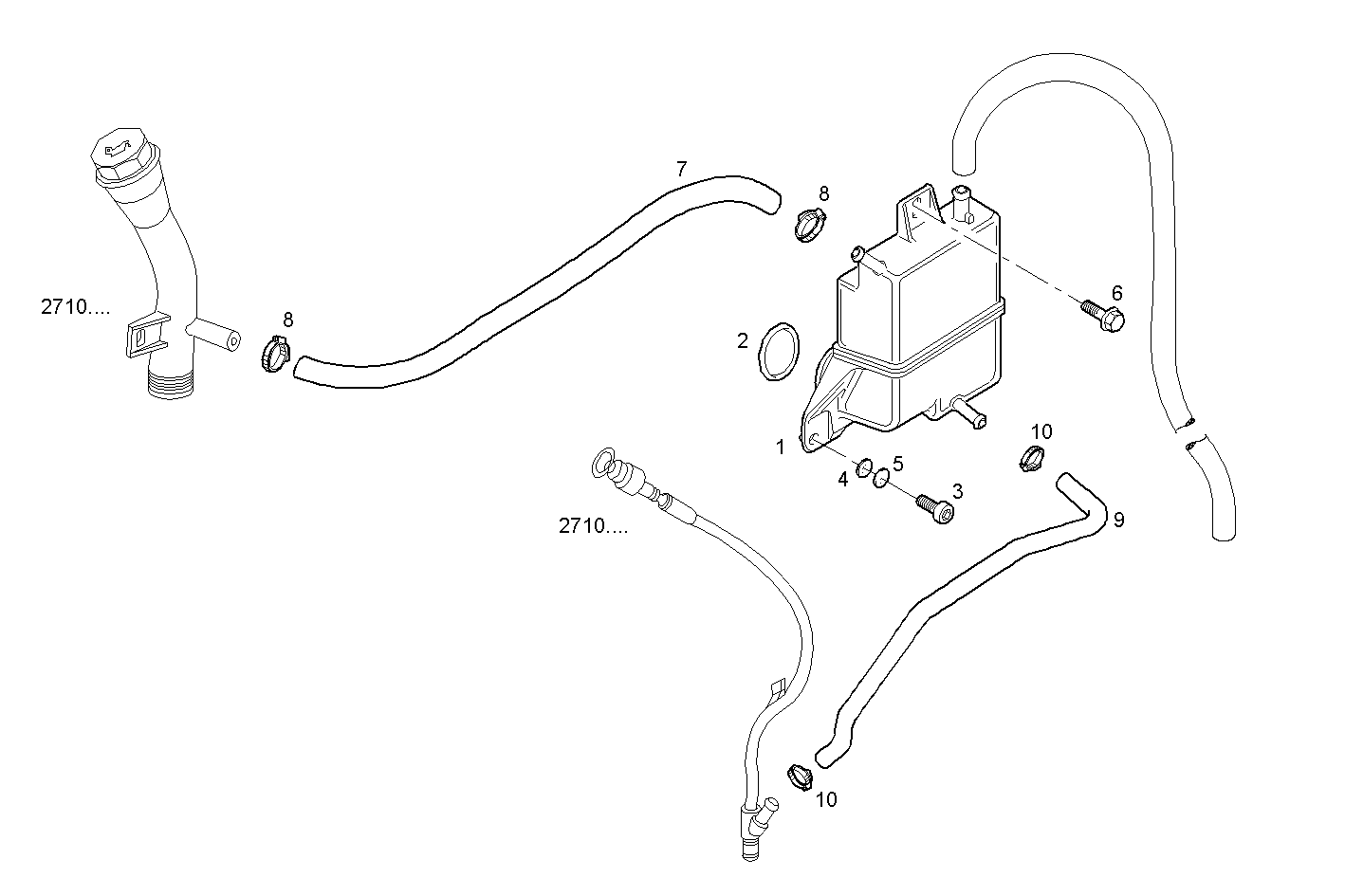 ENGINE BREATHERS parts diagram