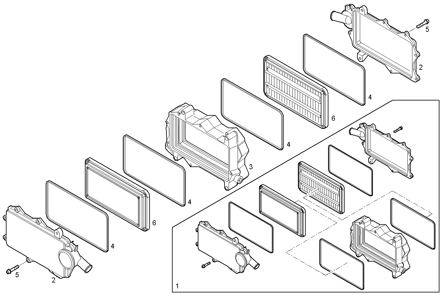 ENGINE BREATHERS parts diagram