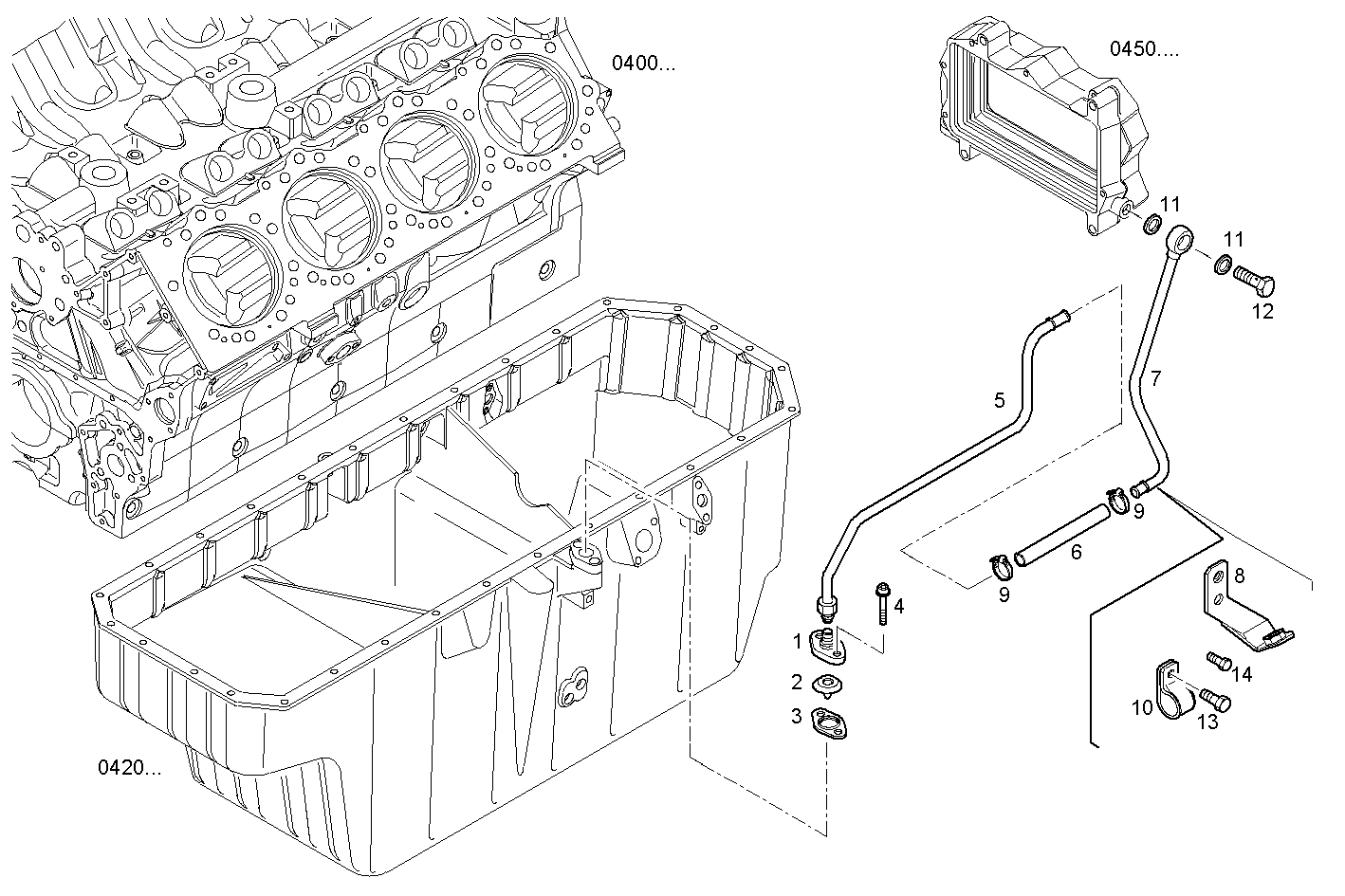 ENGINE BREATHERS parts diagram