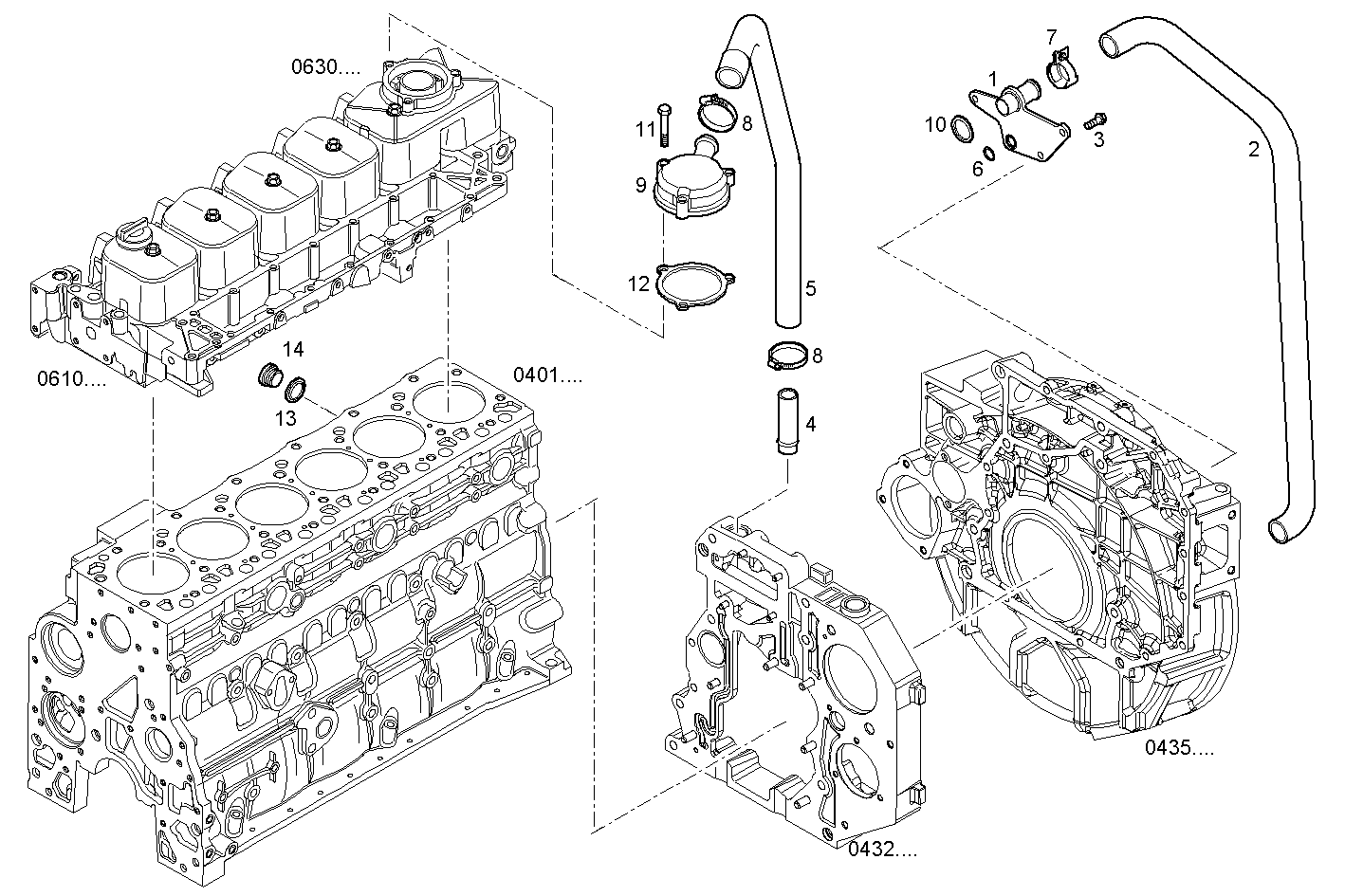 ENGINE BREATHERS parts diagram