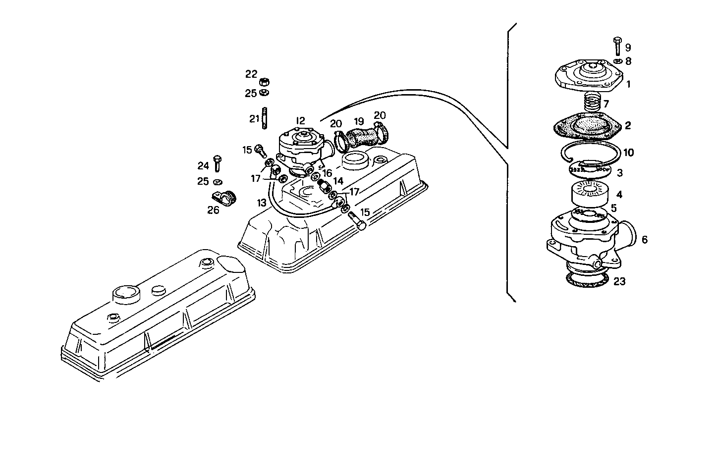 ENGINE BREATHERS parts diagram