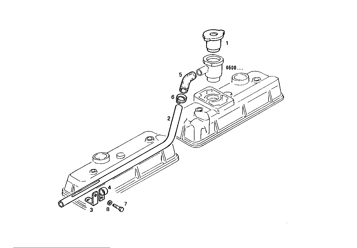 ENGINE BREATHERS parts diagram